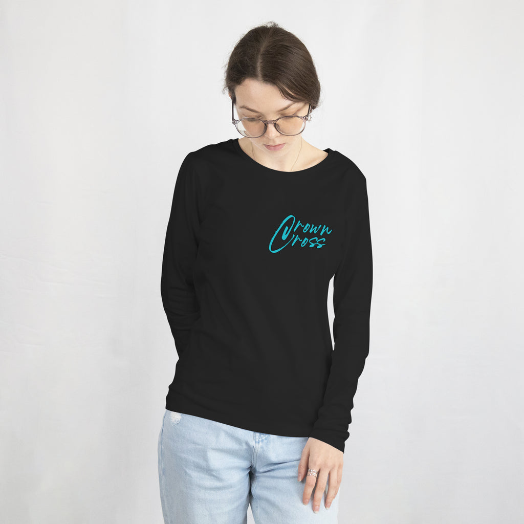 Make Heaven Crowded – Long Sleeve Tee (Teal Front)