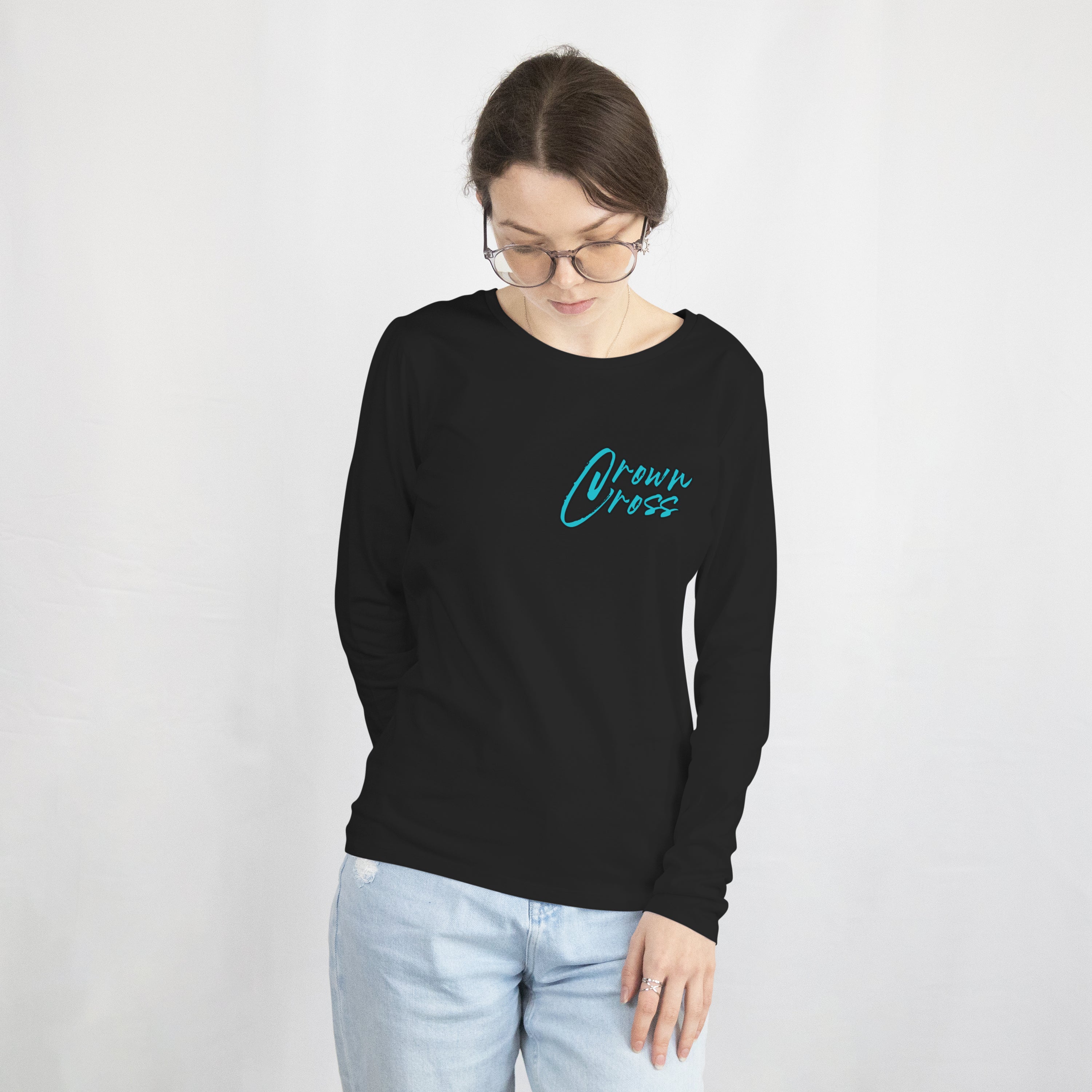 Make Heaven Crowded – Long Sleeve Tee (Teal Front)