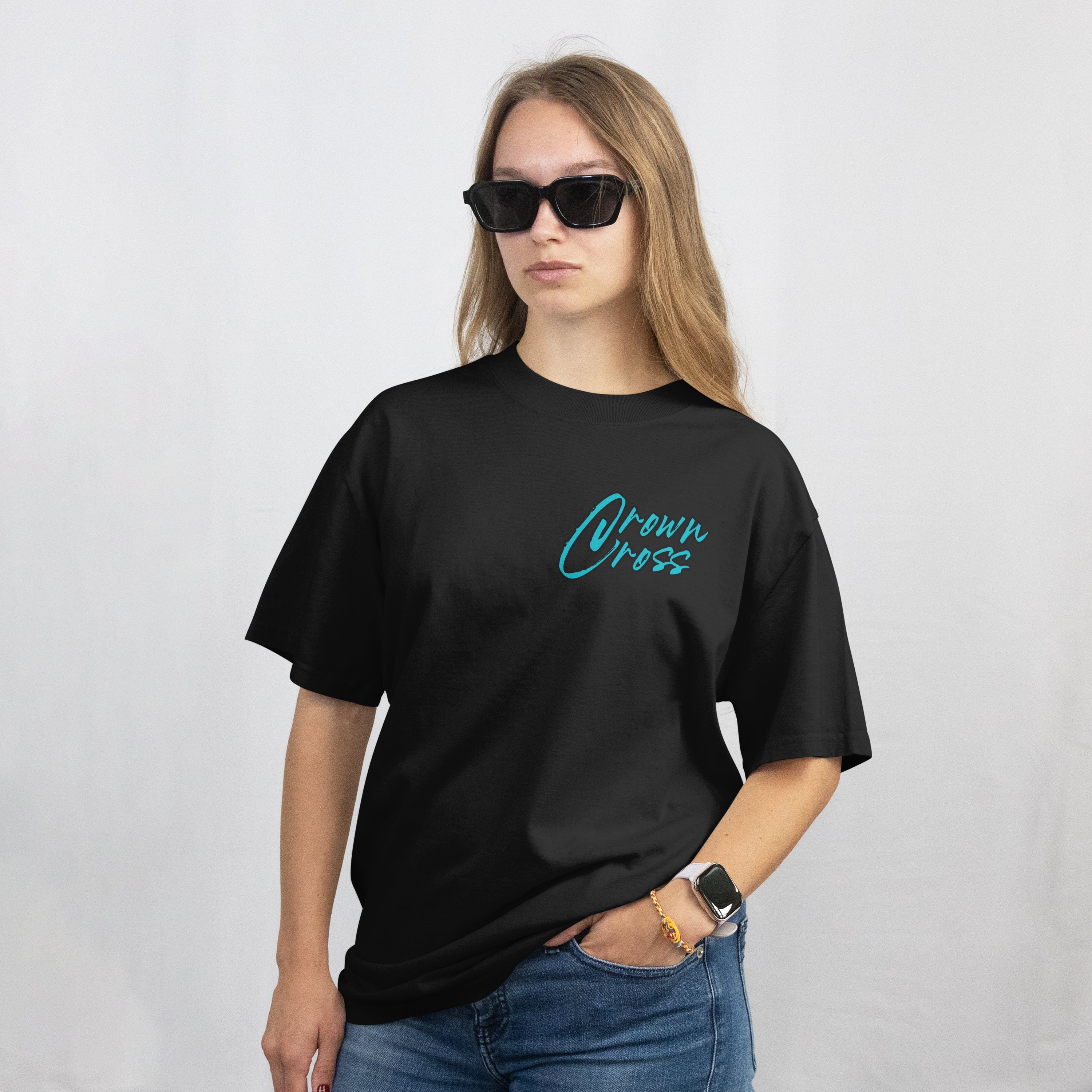 Make Heaven Crowded – Short Sleeve Tee (Teal Front)