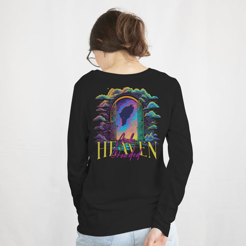 Make Heaven Crowded – Long Sleeve Tee (Teal Front)